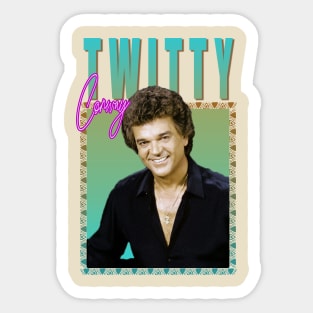 Conway Twitty - Retro 70s Sticker